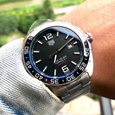 TAG Heuer  Automatic Movement  Black Steel Style  43mm Watch